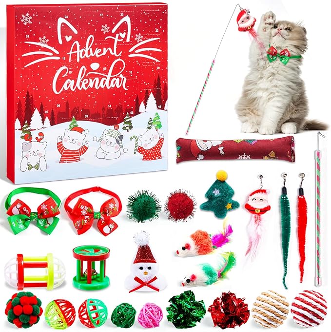 Cat Advent Calendar 2025 – 24-Day Christmas Countdown for Kittens & Cats