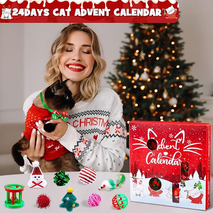 Cat Advent Calendar 2025 – 24-Day Christmas Countdown for Kittens & Cats