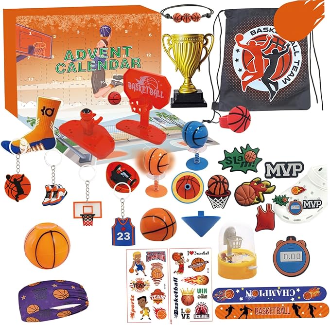 Basketball Advent Calendar 2025 – 24-Day Countdown with Basketball Accessories