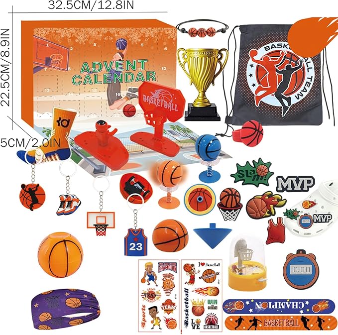 Basketball Advent Calendar 2025 – 24-Day Countdown with Basketball Accessories
