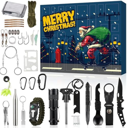 Survival Advent Calendar 2025 – 24-Day Outdoor Gear Gift for Men
