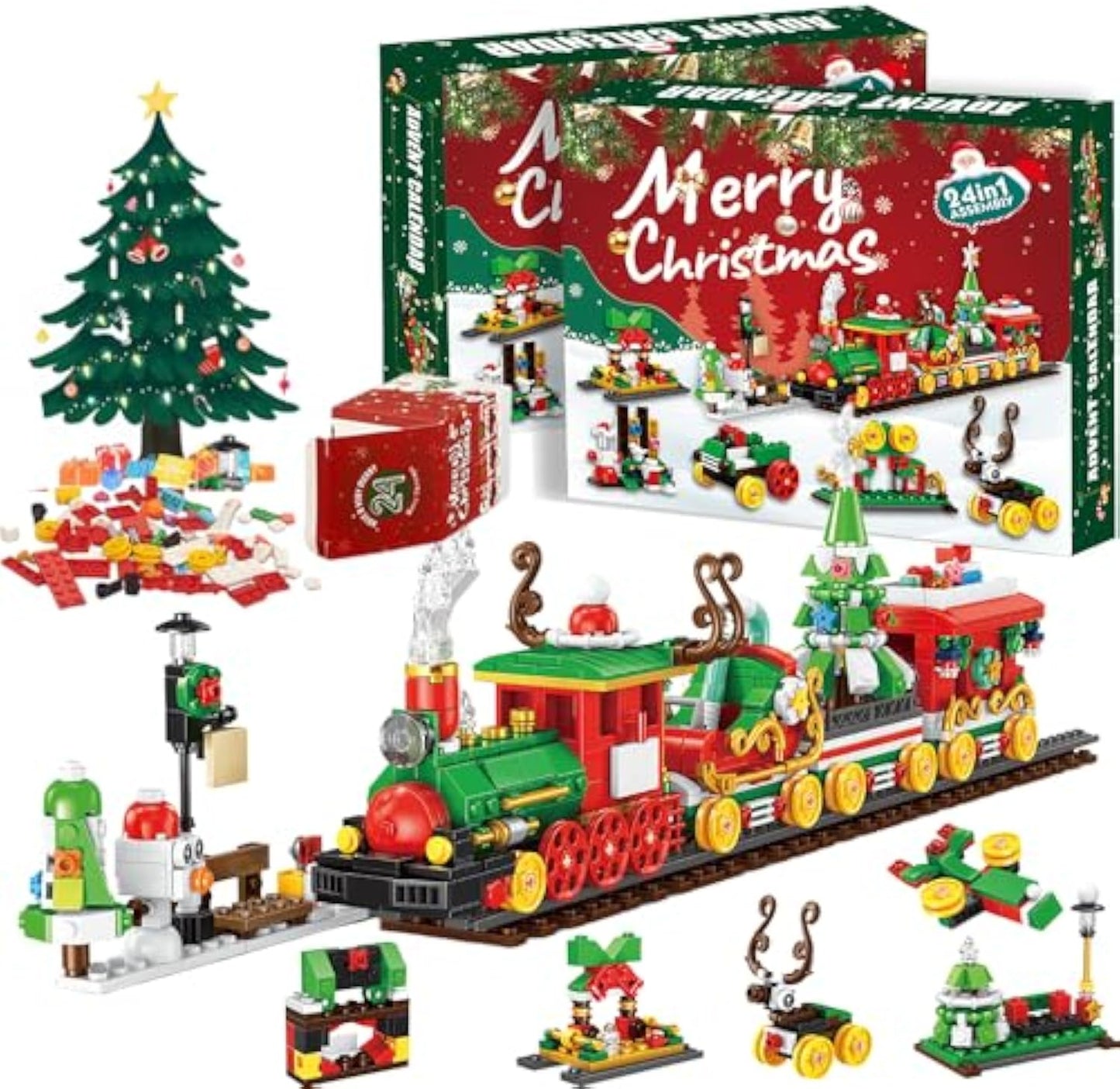 Train Building Blocks Advent Calendar 2025