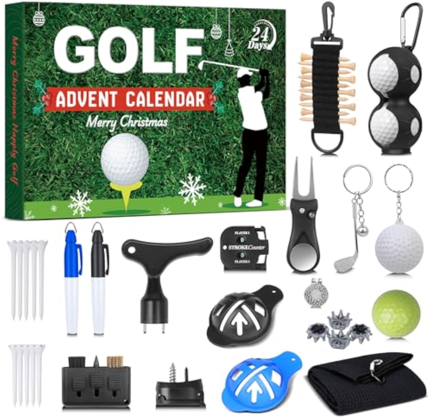Golf Advent Calendar 2025 – 24-Day Christmas Countdown Gift for Men