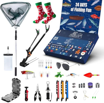 Fishing Advent Calendar 2025 – 24 Days Countdown Christmas Gift for Men