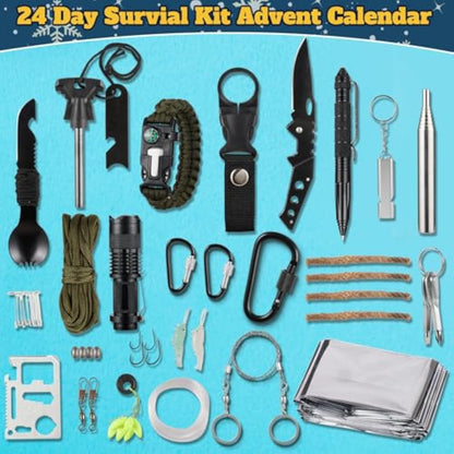 Survival Advent Calendar 2025 – 24-Day Outdoor Gear Gift for Men