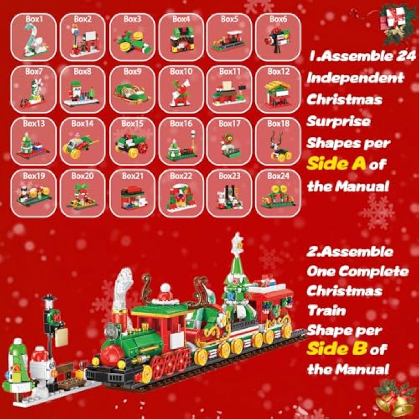 Train Building Blocks Advent Calendar 2025