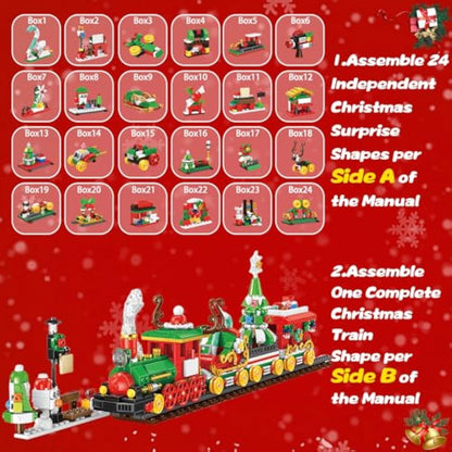 Train Building Blocks Advent Calendar 2025