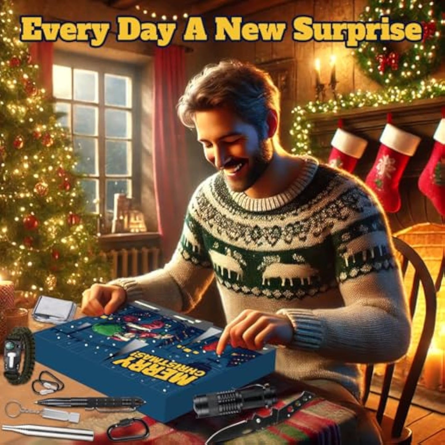 Survival Advent Calendar 2025 – 24-Day Outdoor Gear Gift for Men