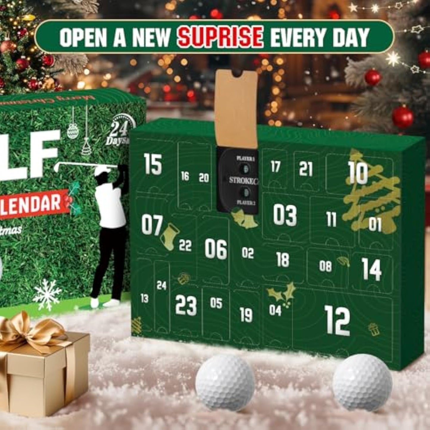 Golf Advent Calendar 2025 – 24-Day Christmas Countdown Gift for Men