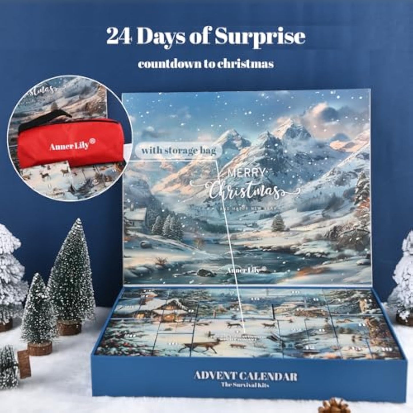 Survival Kit Advent Calendar 2025 – 24 Days Christmas Countdown Gift for Men