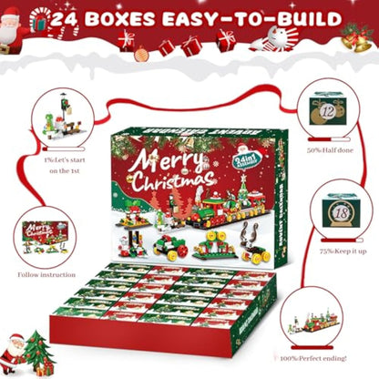 Train Building Blocks Advent Calendar 2025
